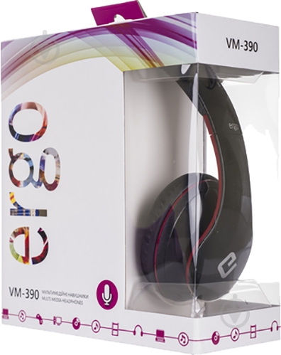 Гарнитура Ergo VM-390 black/red - фото 3