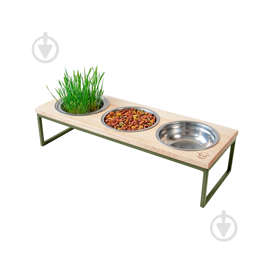 Миска тройная 10 центів для Джека №3 S 3х450 мл хаки - фото 2 Миска тройная 10 центів для Джека №3 S 3х450 мл хаки - фото 2