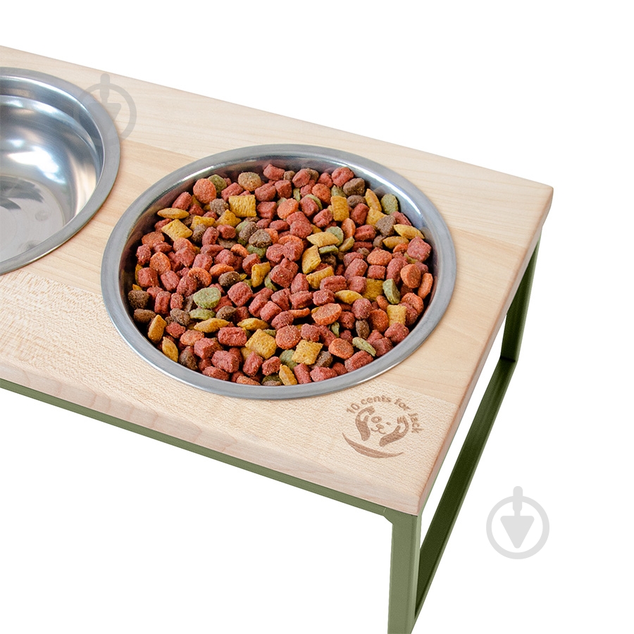 Миска тройная 10 центів для Джека №3 S 3х450 мл хаки - фото 3 Миска тройная 10 центів для Джека №3 S 3х450 мл хаки - фото 3