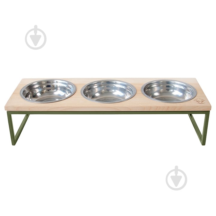 Миска тройная 10 центів для Джека №3 S 3х450 мл хаки - фото 1 Миска тройная 10 центів для Джека №3 S 3х450 мл хаки - фото 1