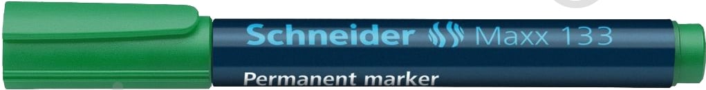 Маркер перманентный Schneider 1-3 мм S19972 зеленый - фото 1