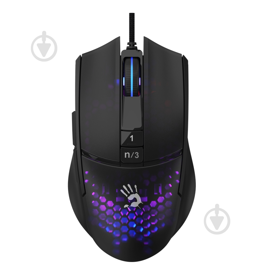 Мышь BLOODY black L65 Max Bloody (Honeycomb) - фото 1