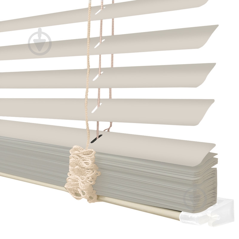 Жалюзі Rollotex алюмінієві горизонтальні з фіксацією 148х130 см бежевий матовий - фото 5 Жалюзі Rollotex алюмінієві горизонтальні з фіксацією 148х130 см бежевий матовий - фото 5