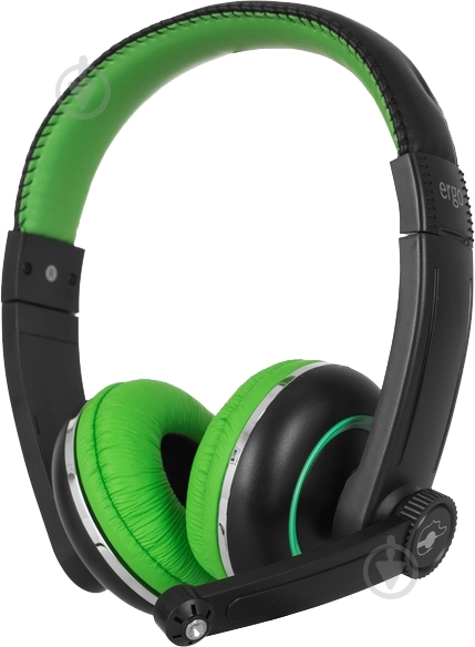 Гарнитура Ergo VM-280 black/green - фото 1 Гарнитура Ergo VM-280 black/green - фото 1