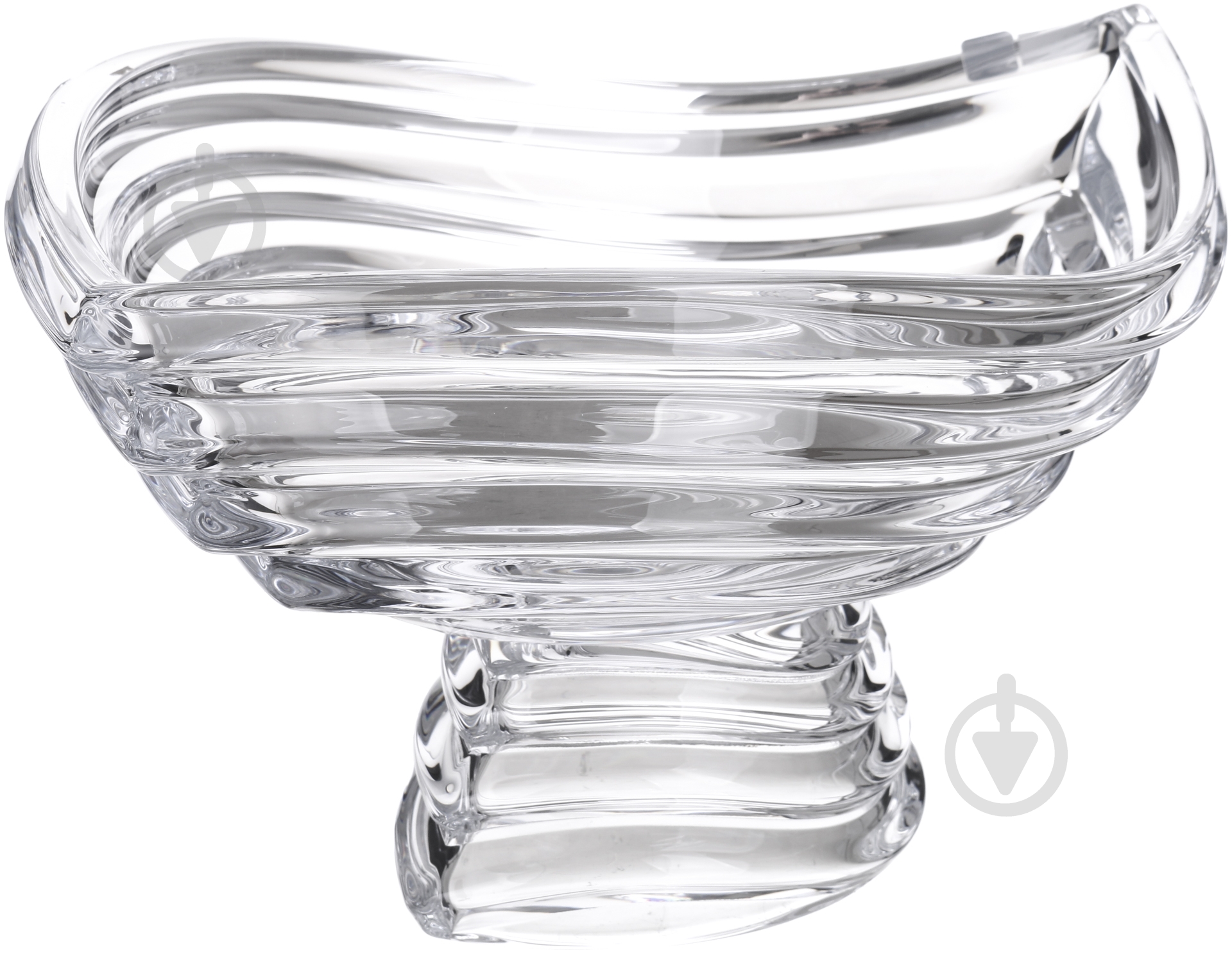 Ваза стеклянная Bohemia Wave 30,5 см 220 см прозрачная WAVE 6KF43/1/99U29/305 footed - фото 2