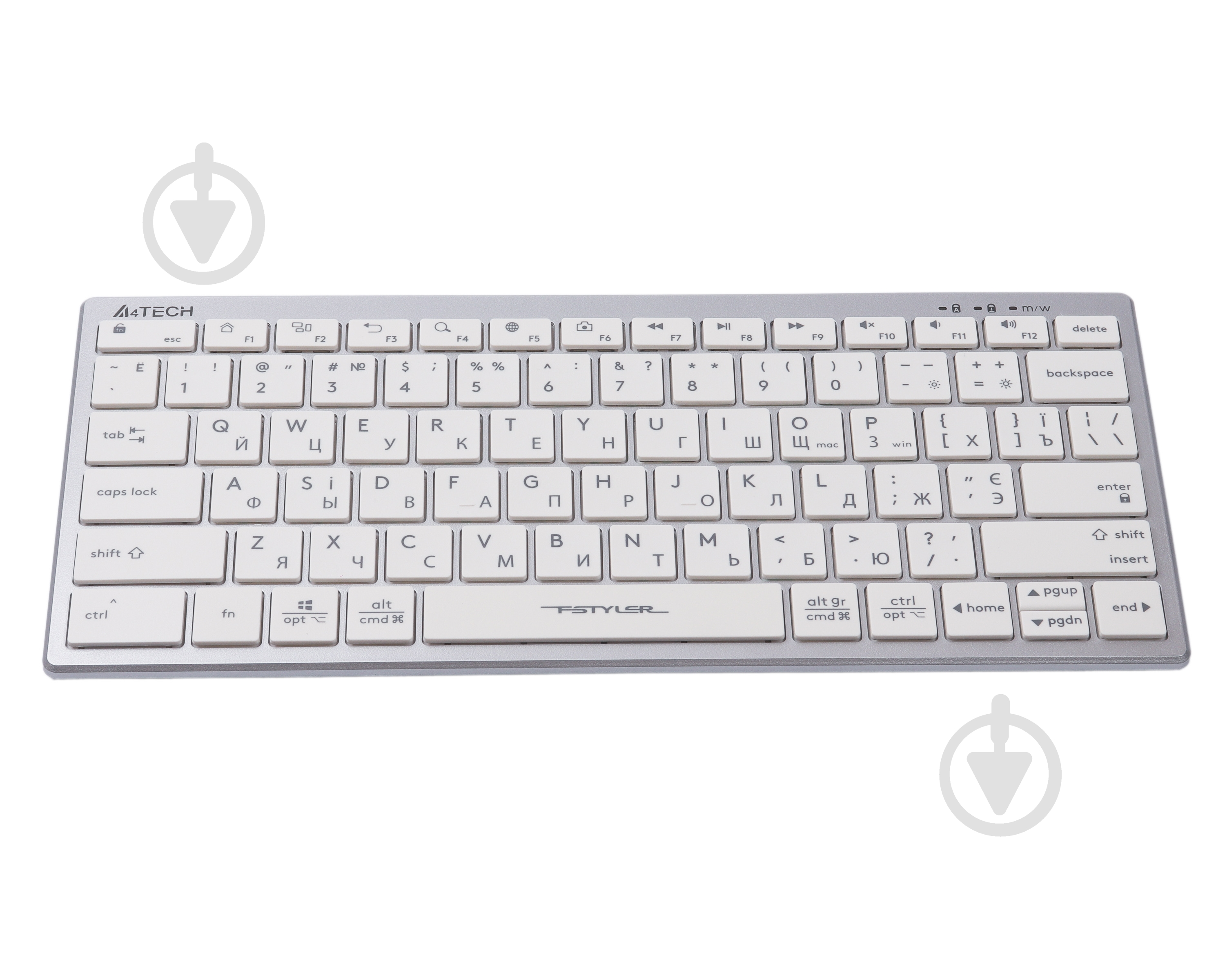 Клавиатура A4Tech (FX51 USB (White)) с ножничный механизмом Fstyler - фото 3 Клавиатура A4Tech (FX51 USB (White)) с ножничный механизмом Fstyler - фото 3