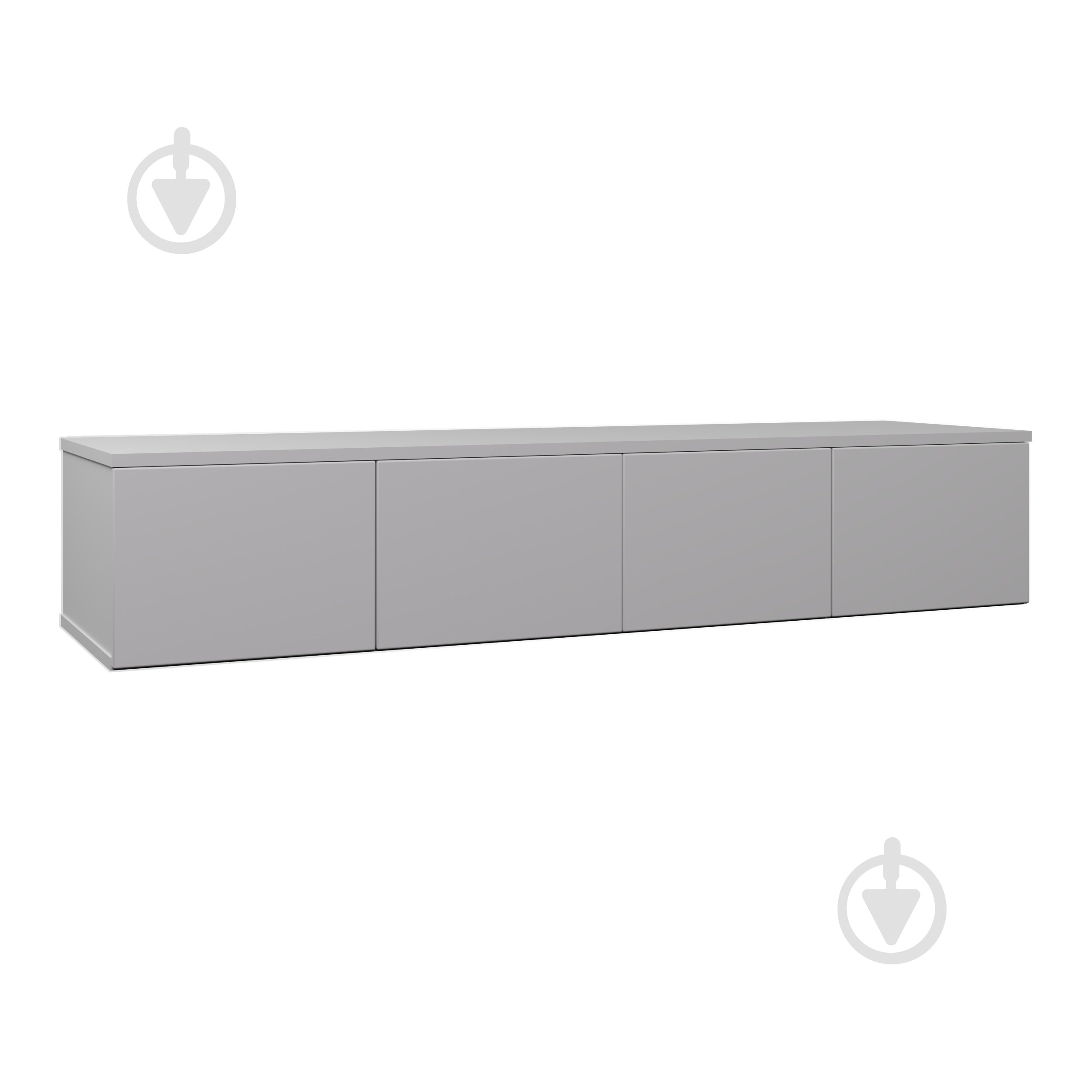 Дополнительный сегмент Вісент Антресоль к шкафу 4дв 450х2000х600 мм белый - фото 1 Дополнительный сегмент Вісент Антресоль к шкафу 4дв 450х2000х600 мм белый - фото 1