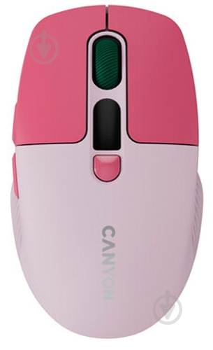 Мышь Canyon MW-26 LCD Silent Dual mode pink (CNS-CMSW26P) - фото 1