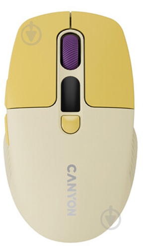 Миша Canyon MW-26 LCD Silent Dual mode yellow (CNS-CMSW26Y) - фото 1 Миша Canyon MW-26 LCD Silent Dual mode yellow (CNS-CMSW26Y) - фото 1