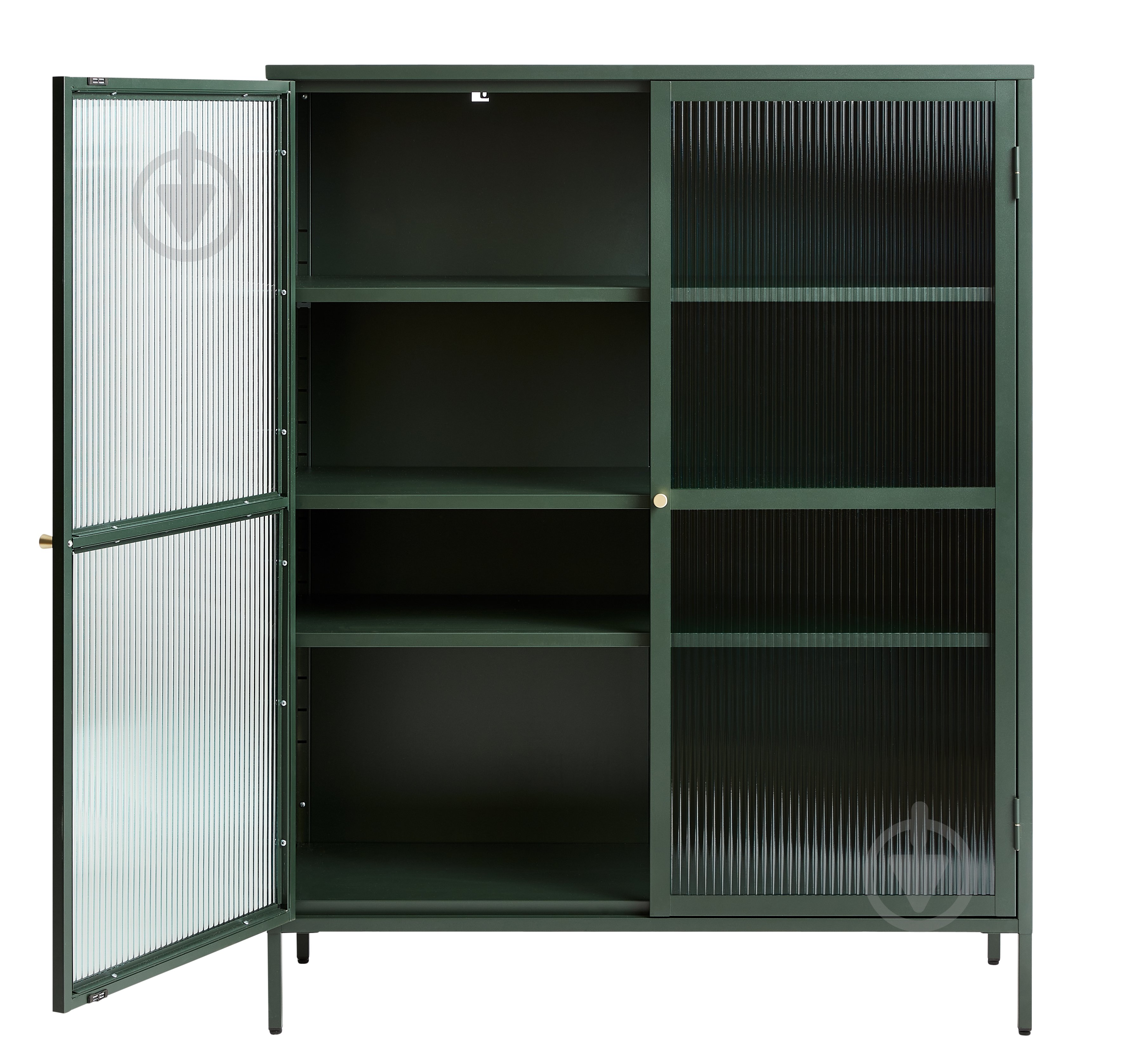 Вітрина Unique Furniture BRONCO 2д 1400х1110х400 мм зелений / золотий / 44590200 - фото 2