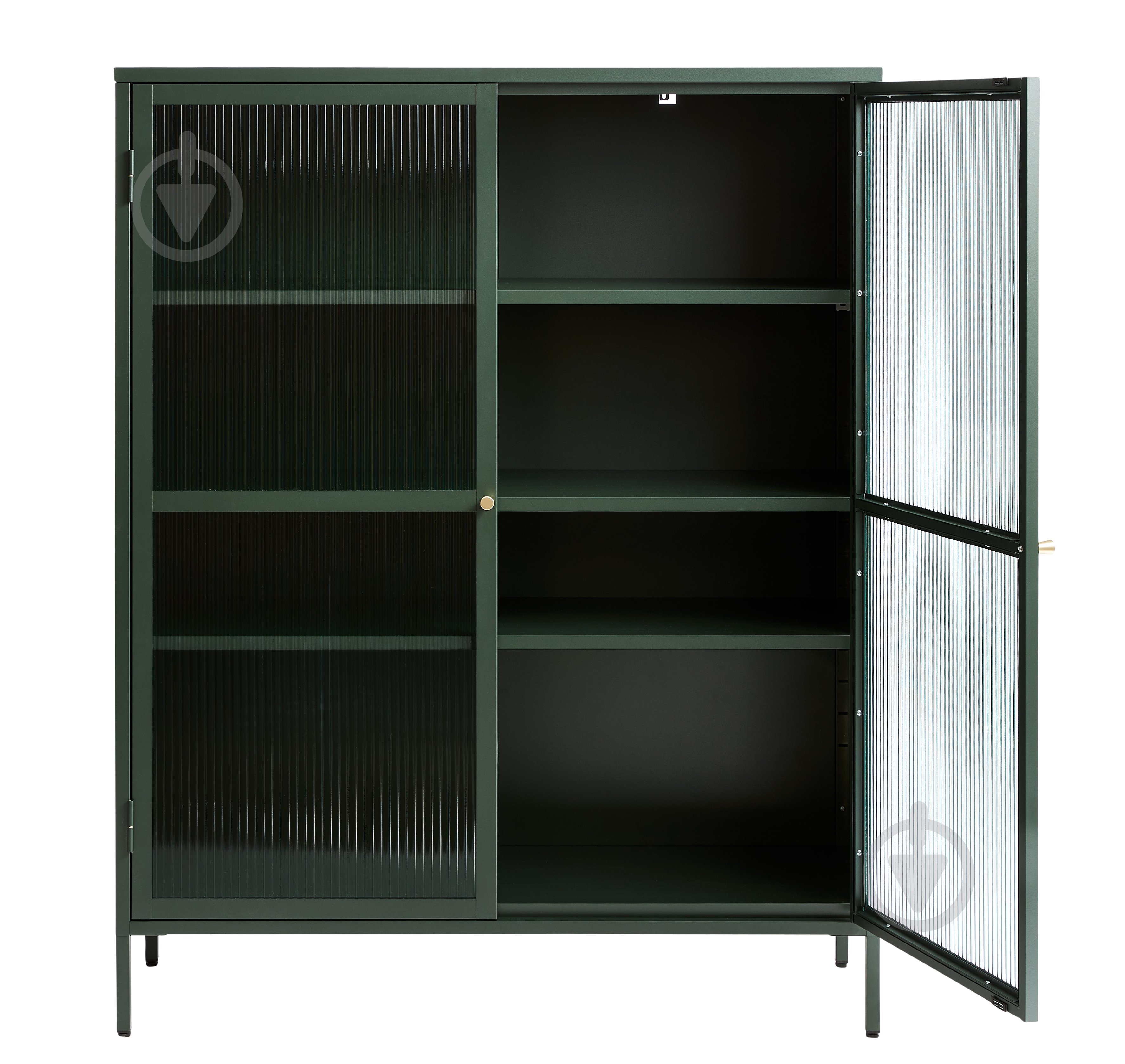 Вітрина Unique Furniture BRONCO 2д 1400х1110х400 мм зелений / золотий / 44590200 - фото 4