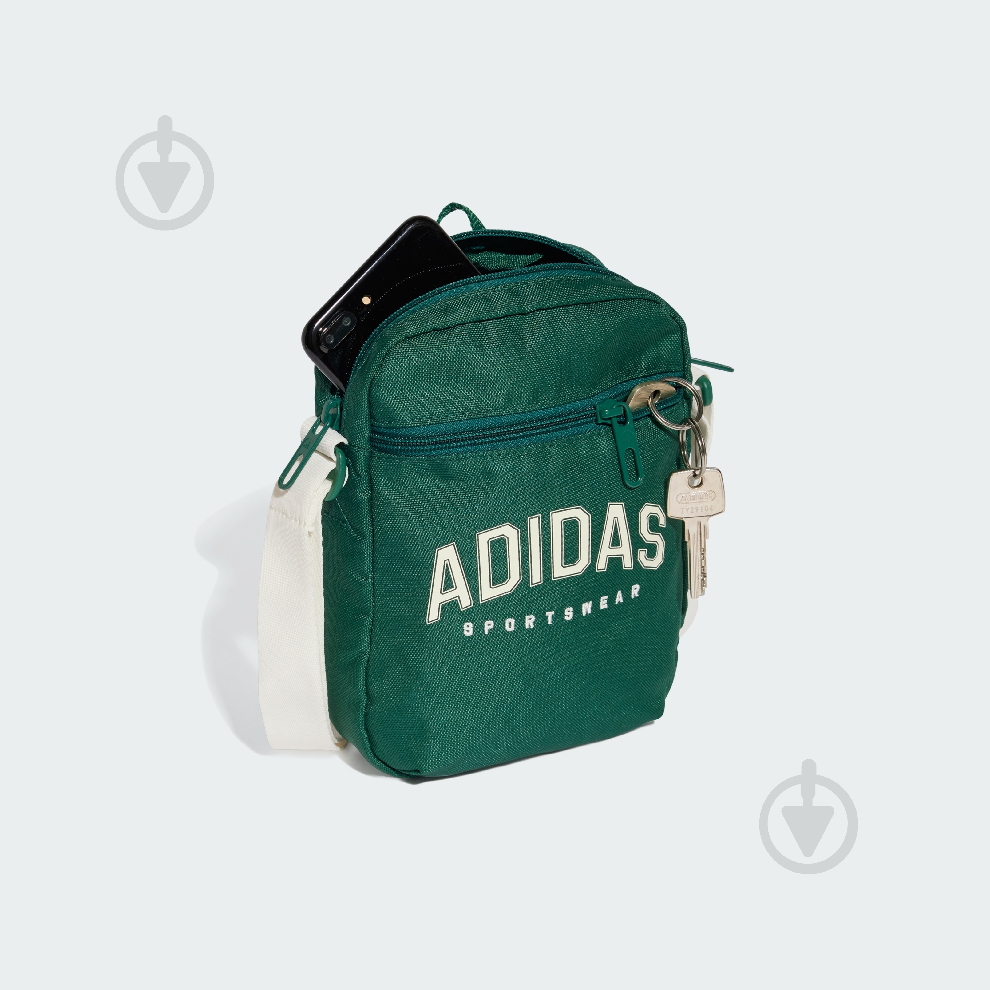 Сумка Adidas Classic Print JD1901 2 л зелений - фото 3