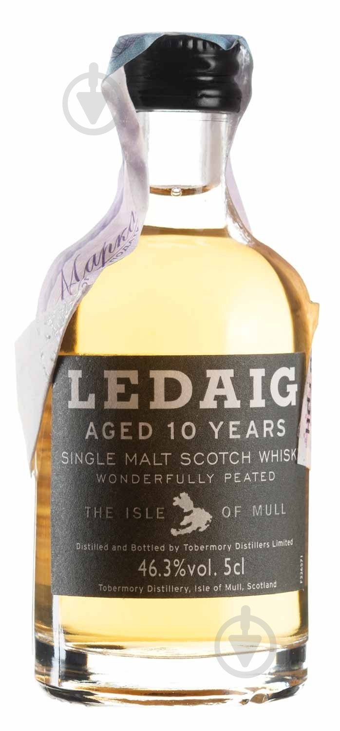 Виски Ledaig 10yo 462% 0,05 л - фото 1 Виски Ledaig 10yo 462% 0,05 л - фото 1
