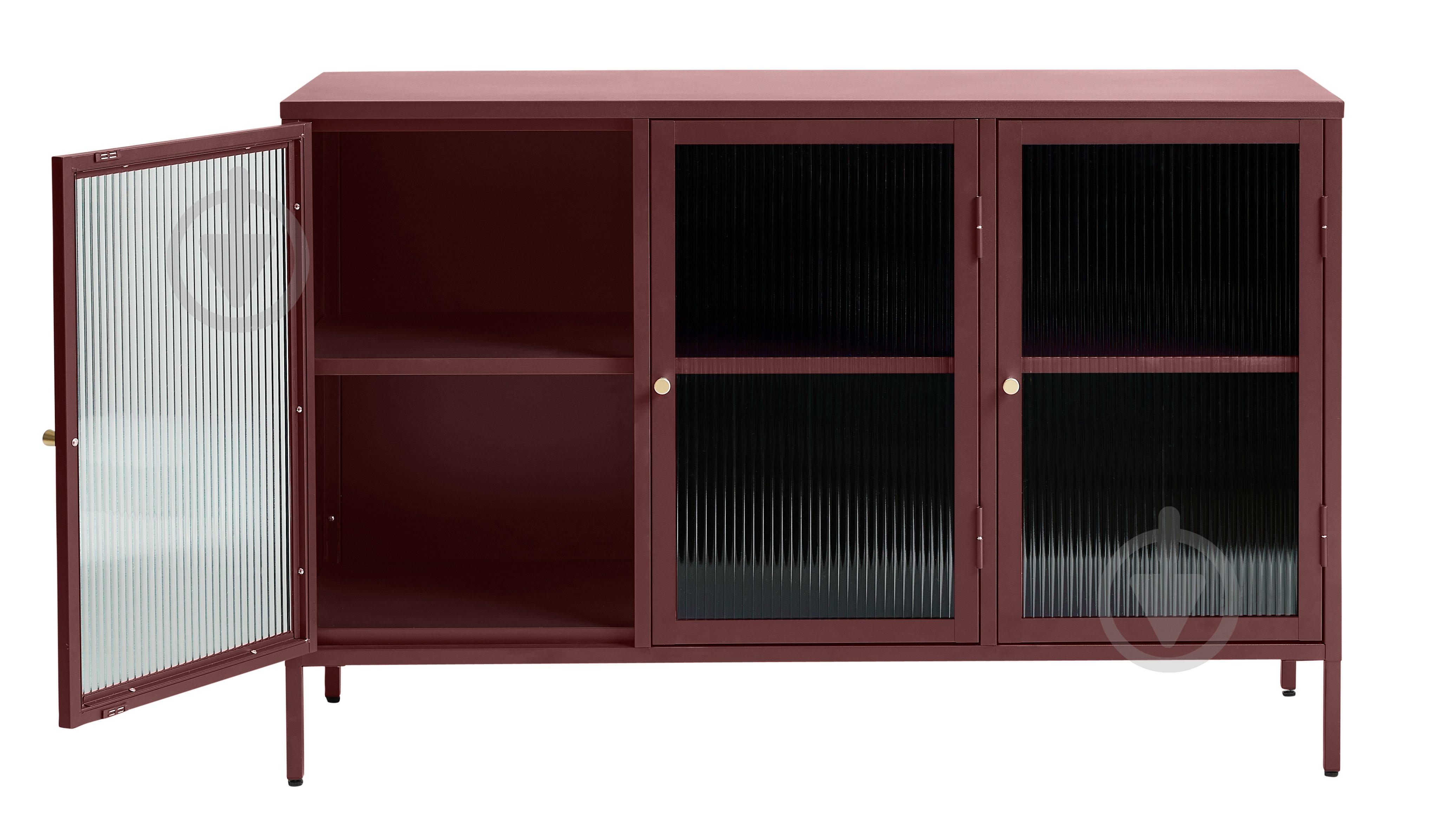 Вітрина Unique Furniture BRONCO 2д 850х1320х400 мм винно-червоний / 44580300 - фото 2