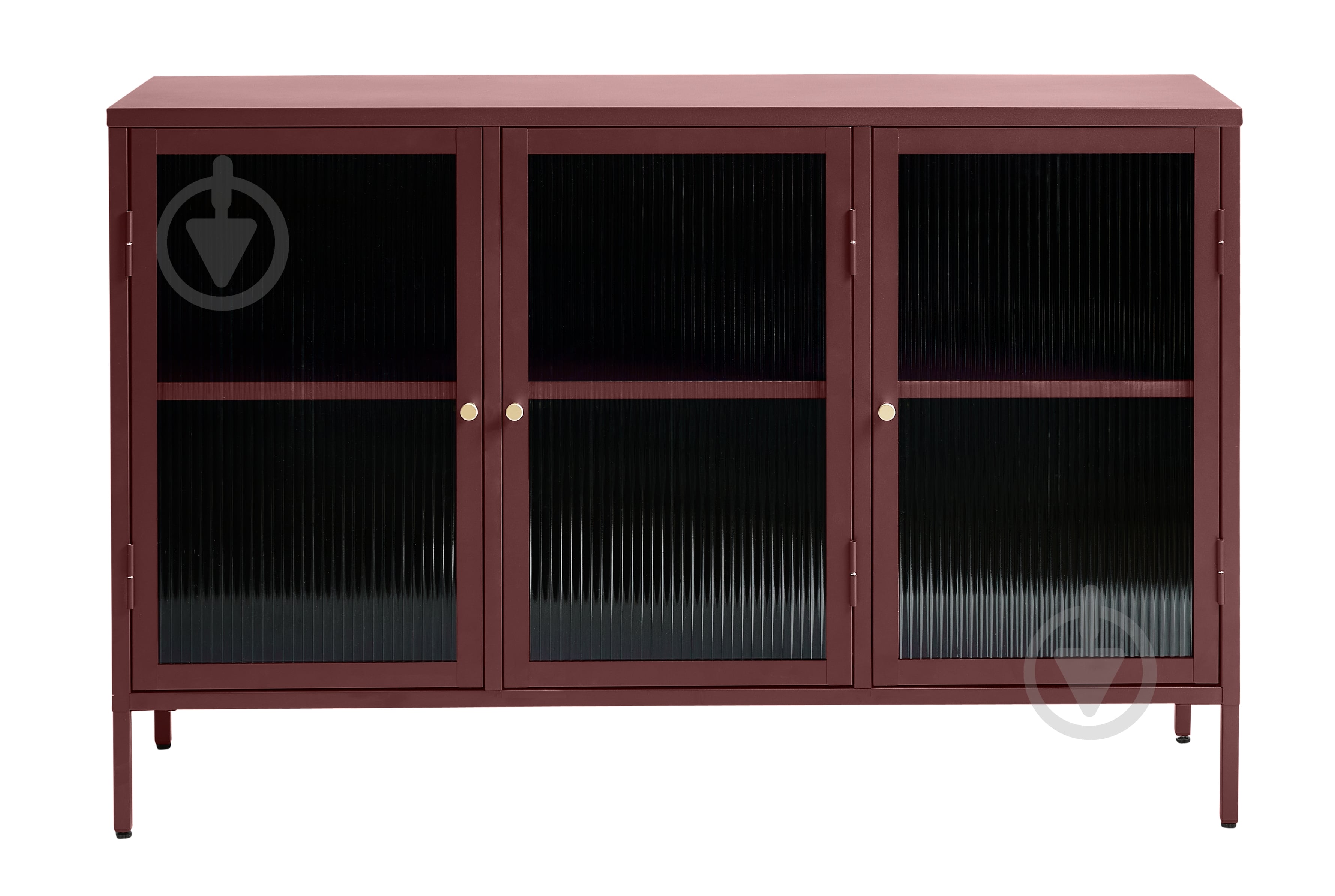 Вітрина Unique Furniture BRONCO 2д 850х1320х400 мм винно-червоний / 44580300 - фото 1