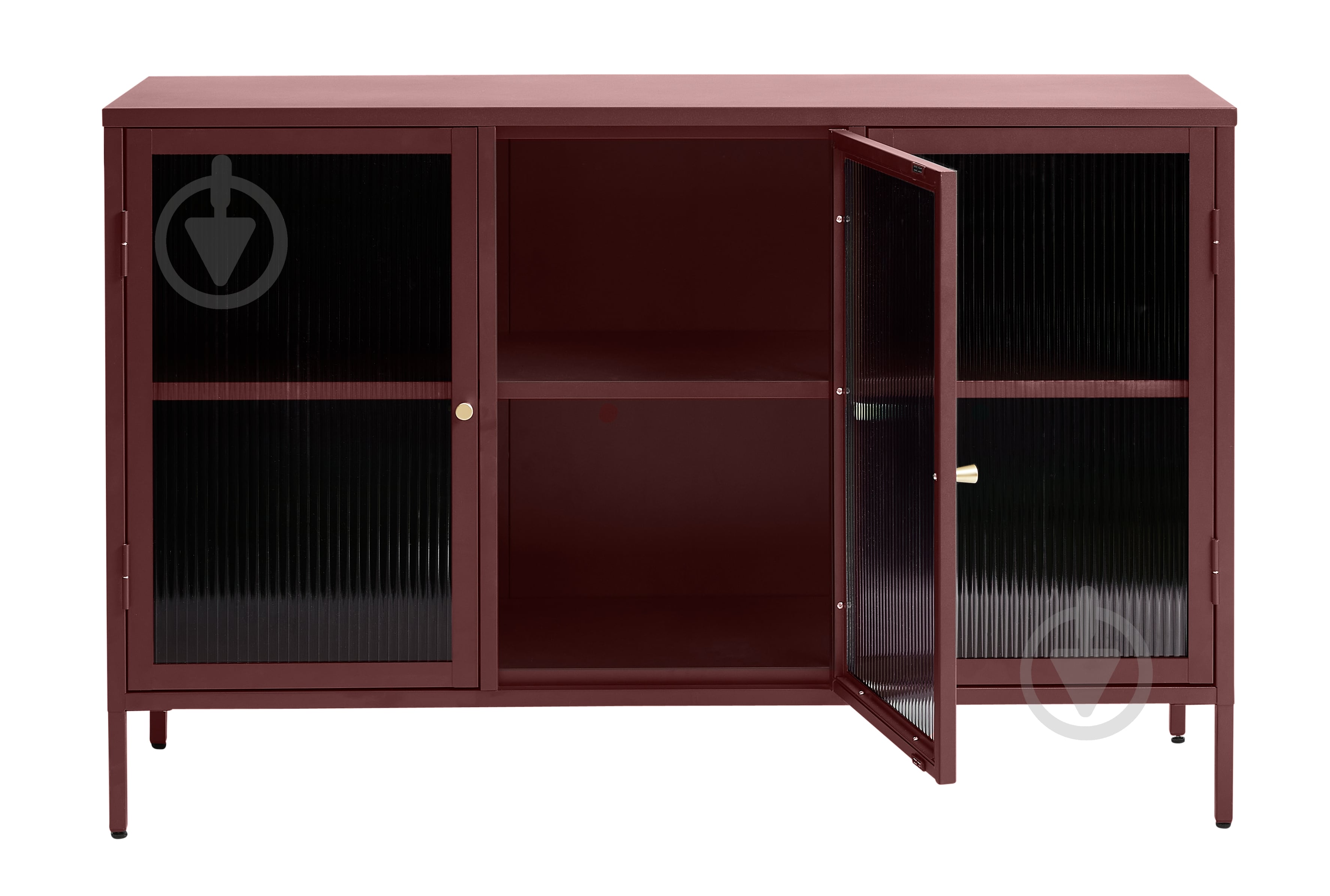 Вітрина Unique Furniture BRONCO 2д 850х1320х400 мм винно-червоний / 44580300 - фото 5
