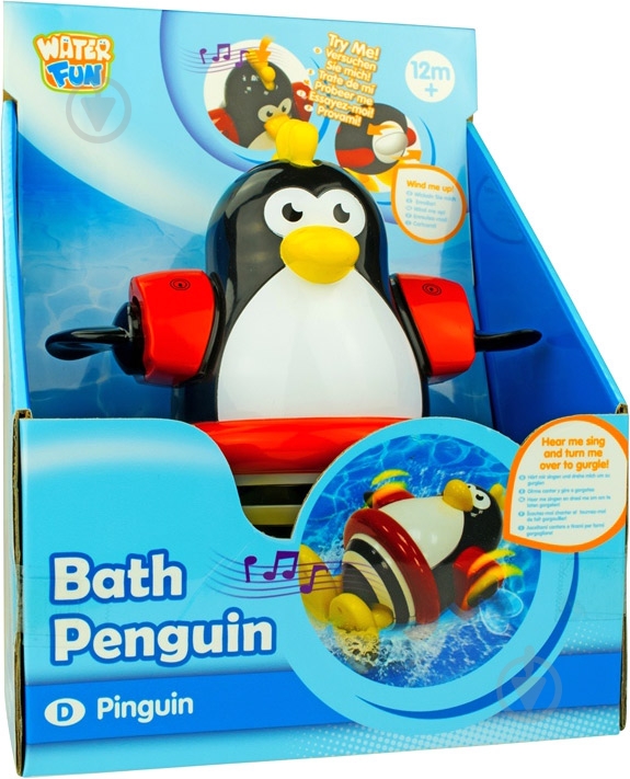 Игрушка для ванны Water Fun Быстрый музыкальный пингвинчик 23002 - фото 2 Игрушка для ванны Water Fun Быстрый музыкальный пингвинчик 23002 - фото 2