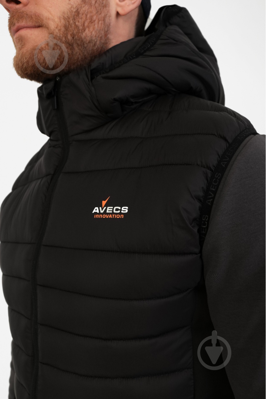Жилет Avecs AV-50195B/1 р.4XL черный - фото 4
