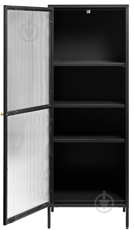 Витрина Unique Furniture BRONCO 1д 1600х580х400 мм черный / золотой (44600600) - фото 3 Витрина Unique Furniture BRONCO 1д 1600х580х400 мм черный / золотой (44600600) - фото 3