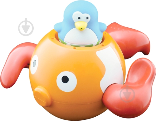Игрушка для ванны Water Fun Пингвинчик на золотой рыбке 23142 - фото 1