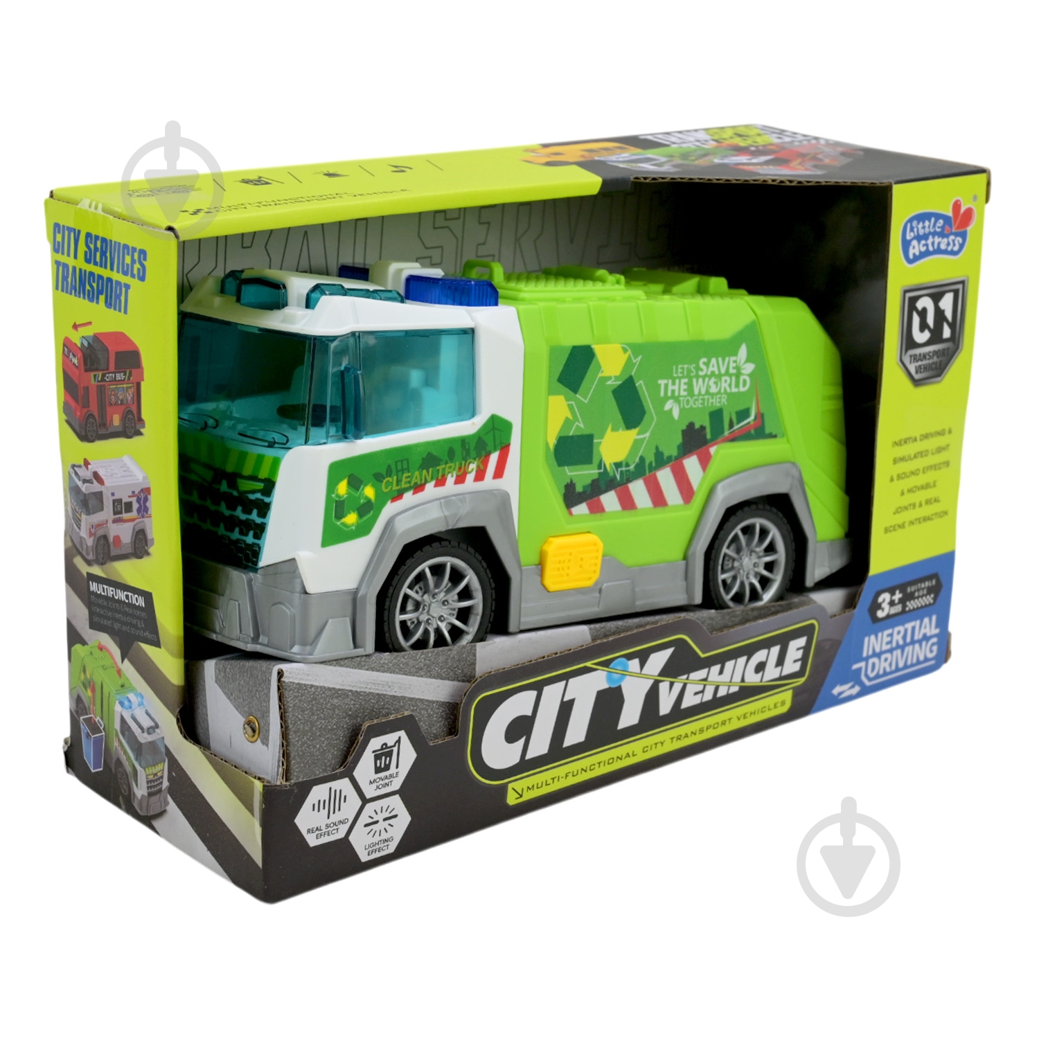 Игрушечный мусоровоз Shantou HH3010-1 - фото 8