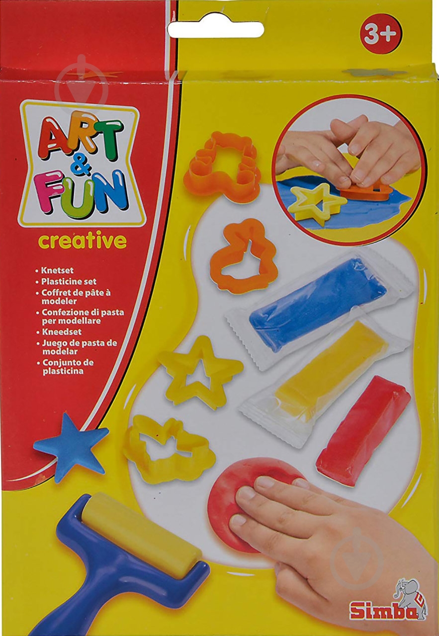 Міні-набір для ліплення Simba Art&Fun форми та ролик 6324003 - фото 3