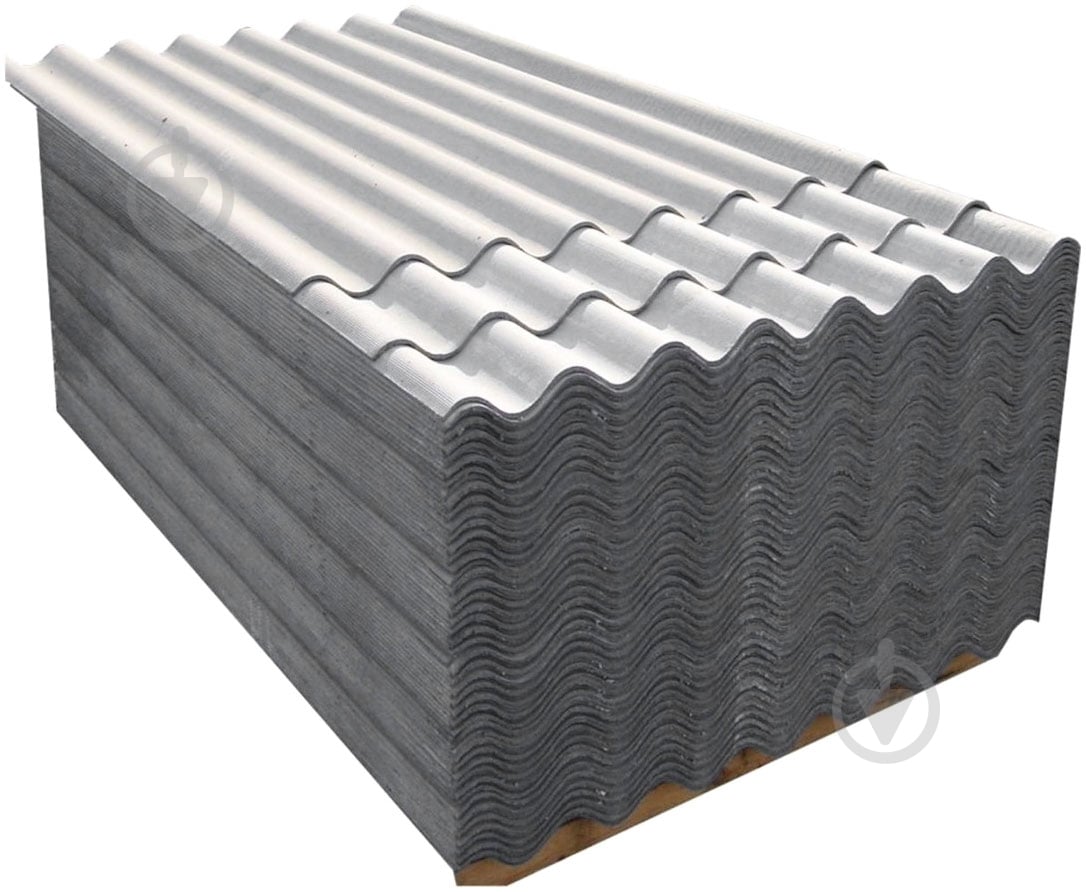 Шифер 8-ми волновой 1750x1130x5,8 мм - фото 1