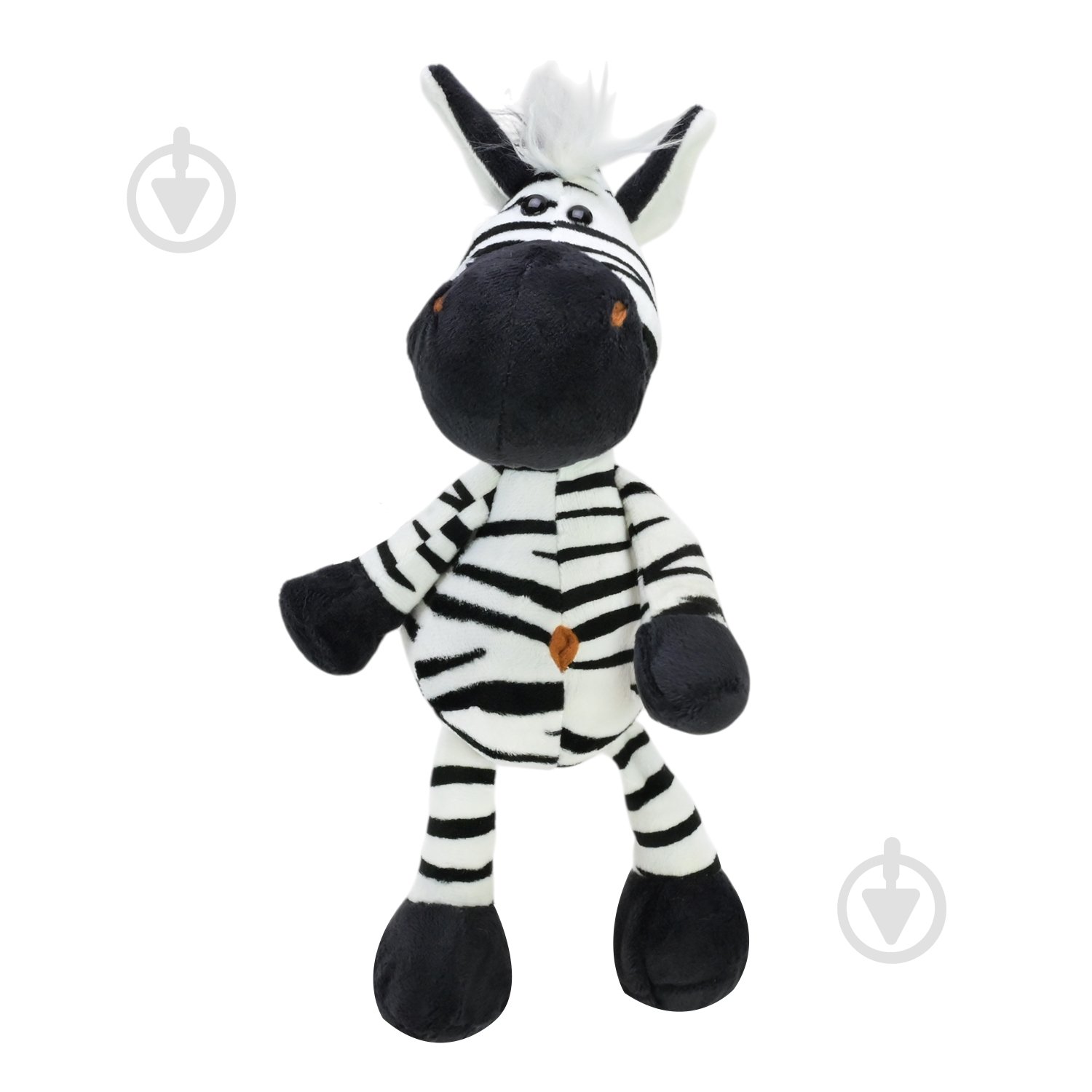 Мягкая игрушка Shantou Зебра 22 см белый с черным E8207 - фото 2