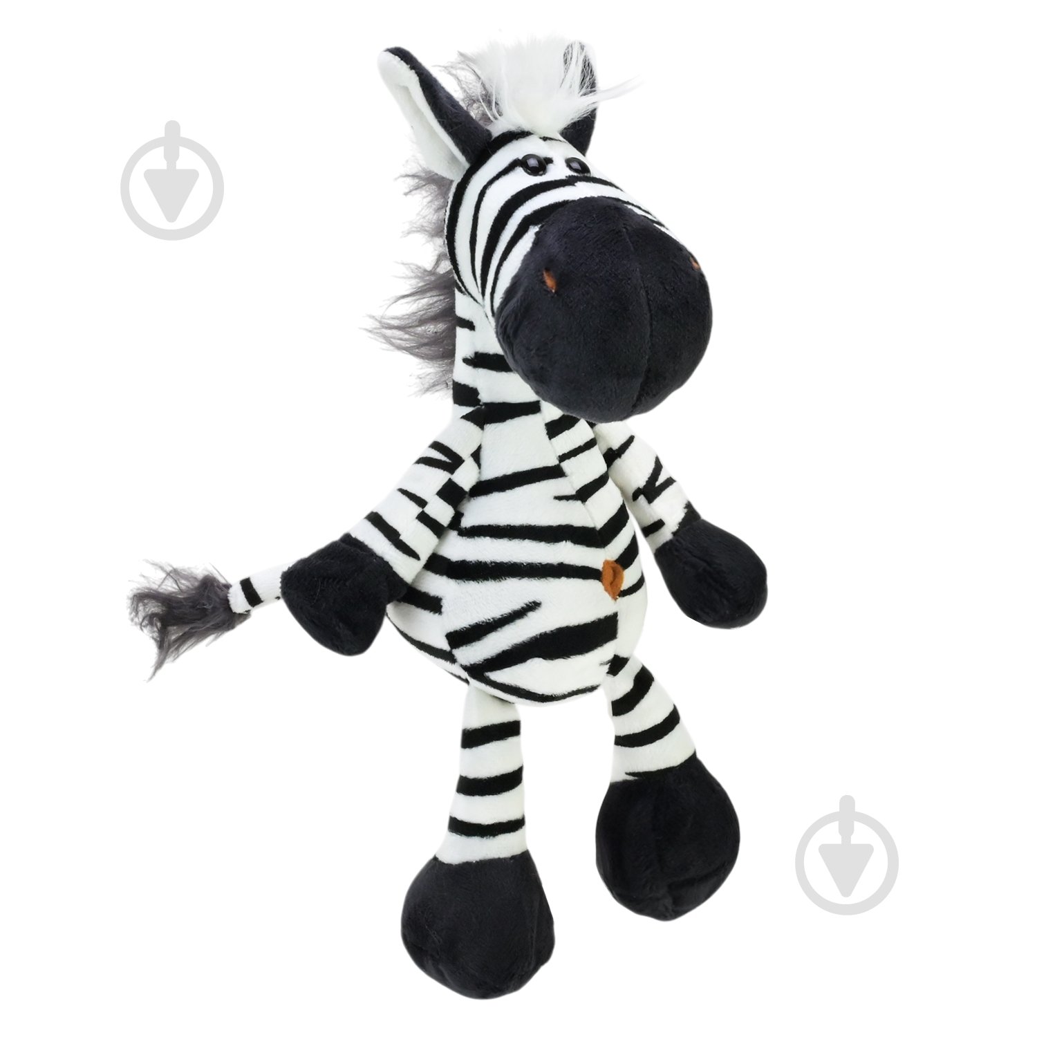 Мягкая игрушка Shantou Зебра 22 см белый с черным E8207 - фото 3