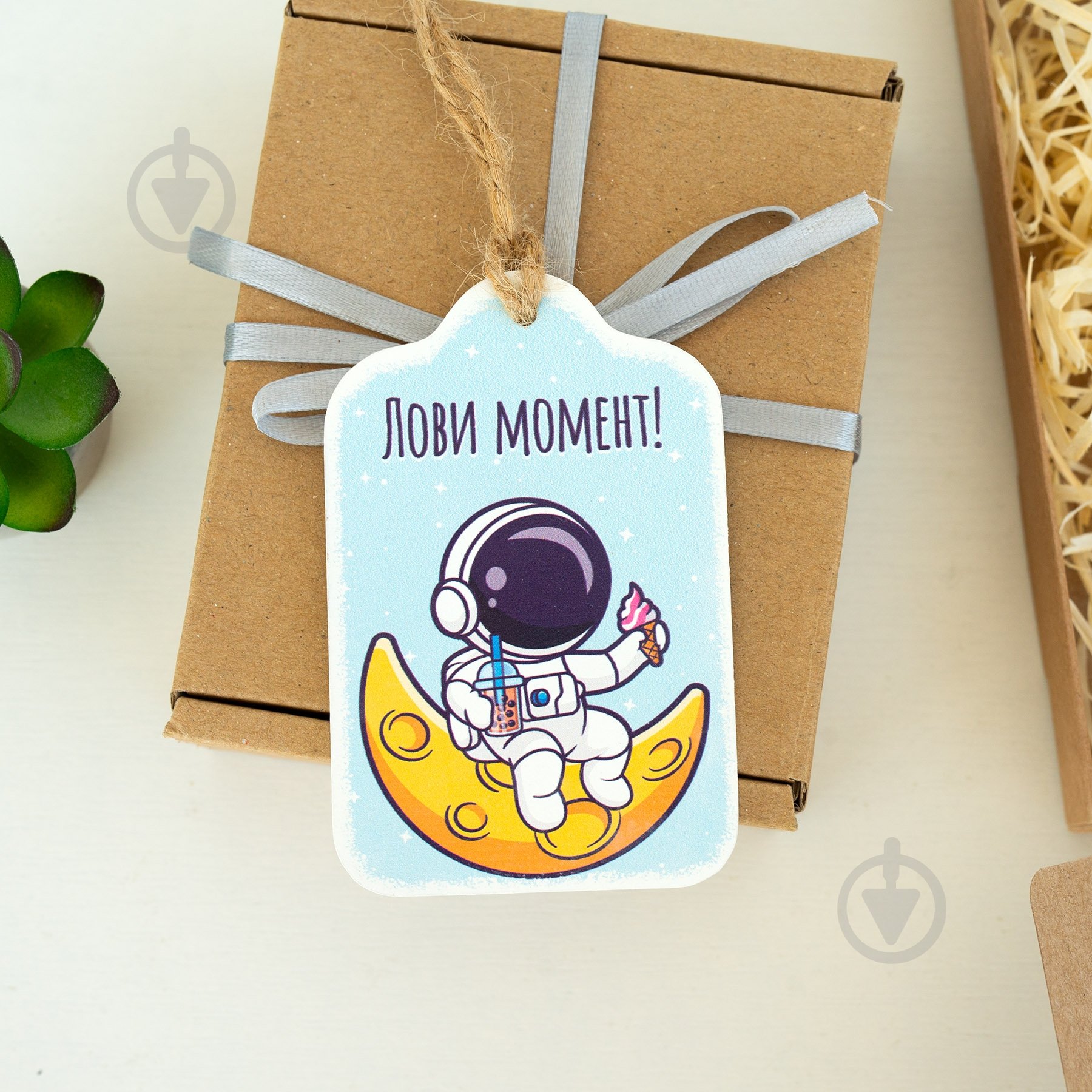 Открытка GrayCat Лови момент! (Космонавт) - фото 1 Открытка GrayCat Лови момент! (Космонавт) - фото 1