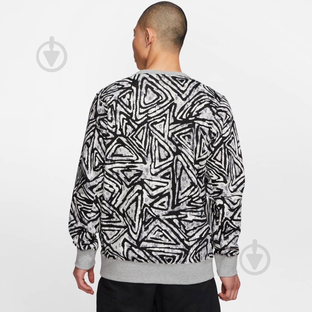 Світшот Nike M NK SB CREW AOP BV8348-010 р. XS чорний - фото 5