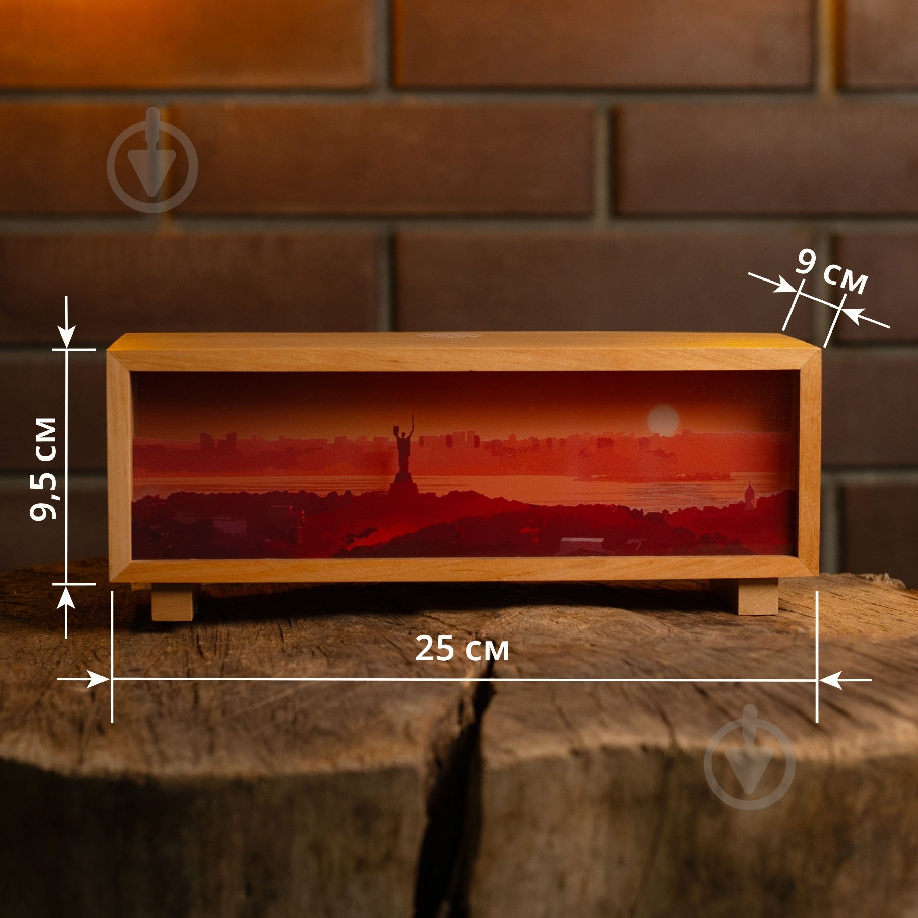 Декор-панорама GrayCat Вечерний Киев лакированное дерево - фото 2 Декор-панорама GrayCat Вечерний Киев лакированное дерево - фото 2