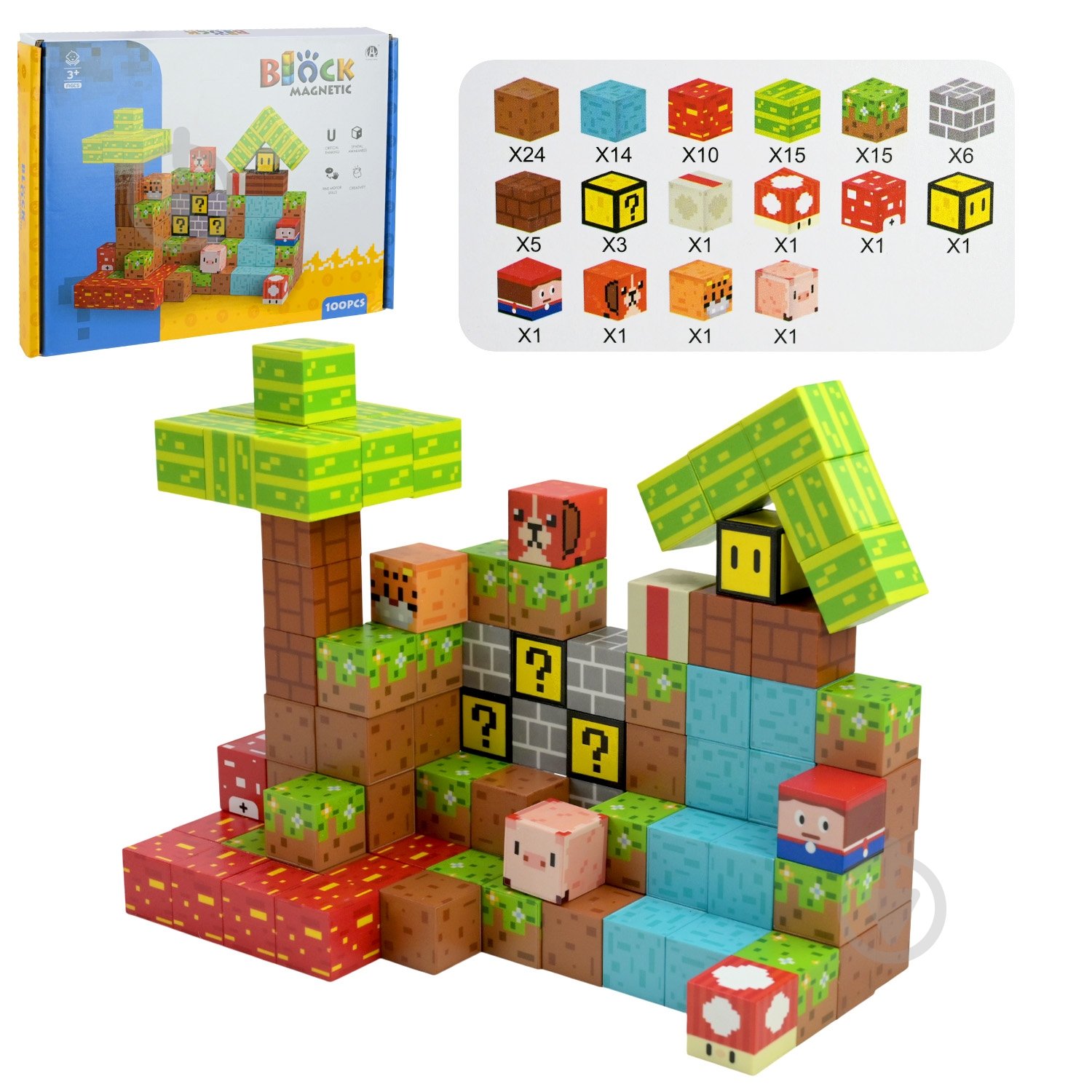 Конструктор магнітний Shantou CH1377 - фото 1 Конструктор магнітний Shantou CH1377 - фото 1