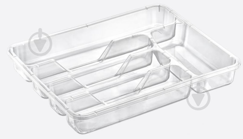 Лоток для столових приборів Dunya Plastik Степ 39х32х7 см прозорий - фото 1 Лоток для столових приборів Dunya Plastik Степ 39х32х7 см прозорий - фото 1