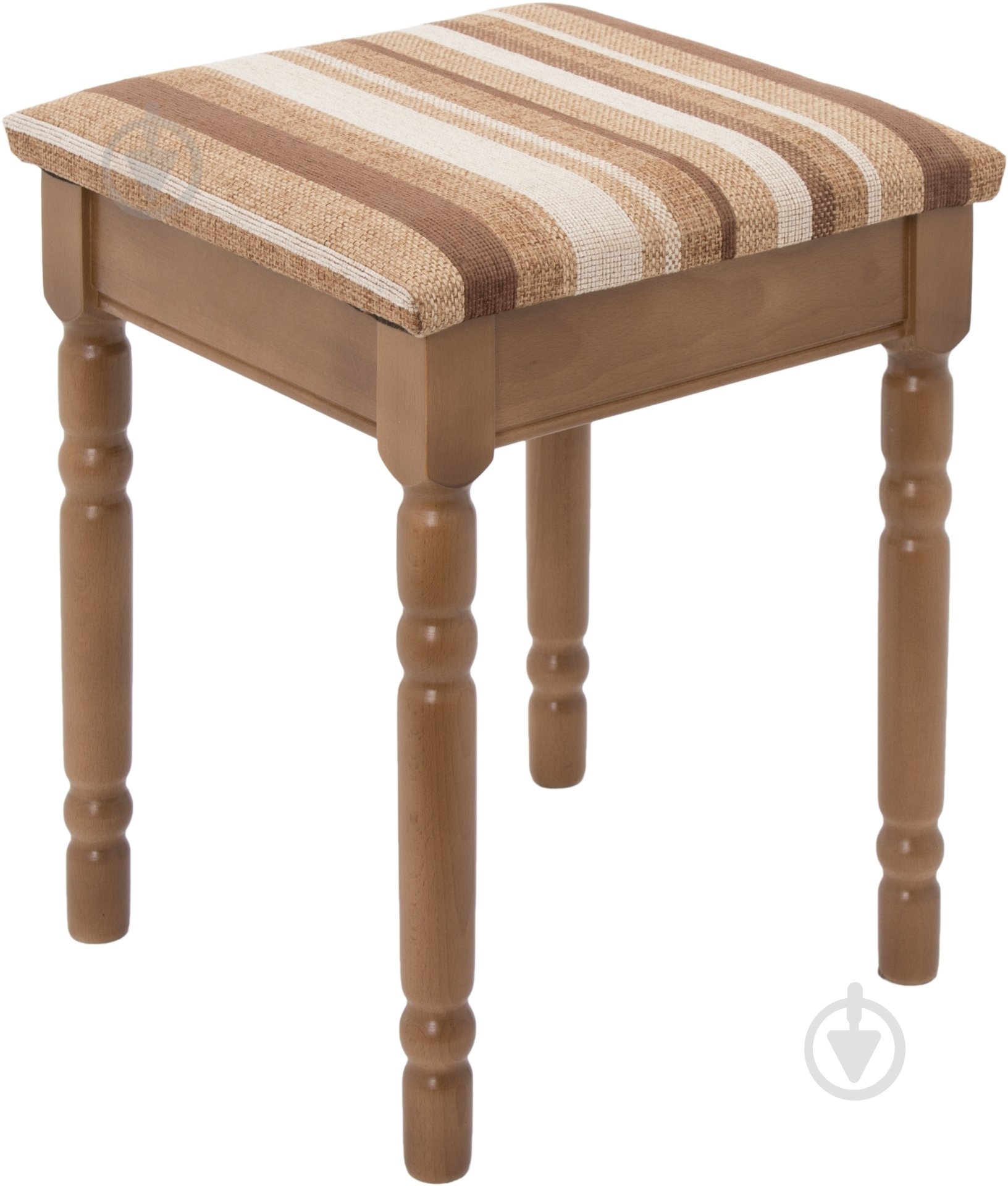 Табурет Скиф МП Макс мягкий разноцветный / орех - фото 1