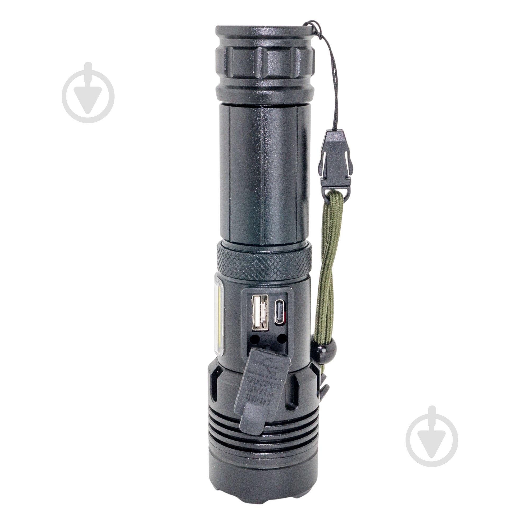 Фонарь Quantum QM-FL1035 Perfect 5WLED zoom +3WCOB с функцией Power Bank Li-ion18650/2600mAh bох 1000 Lm черный QM-FL1035 - фото 10