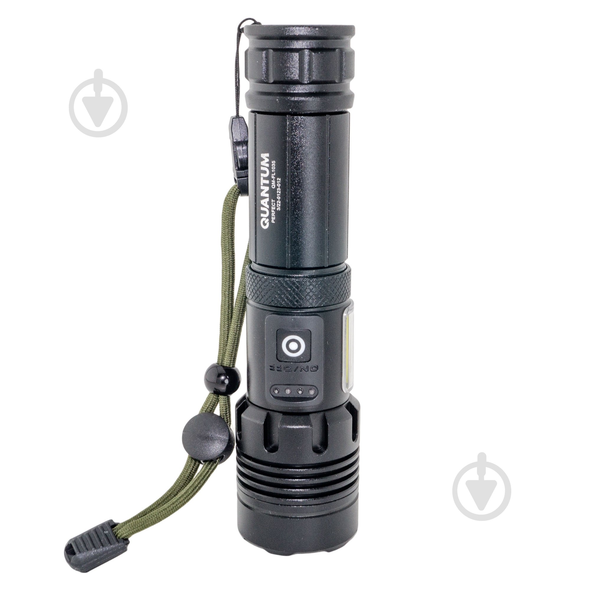 Фонарь Quantum QM-FL1035 Perfect 5WLED zoom +3WCOB с функцией Power Bank Li-ion18650/2600mAh bох 1000 Lm черный QM-FL1035 - фото 9