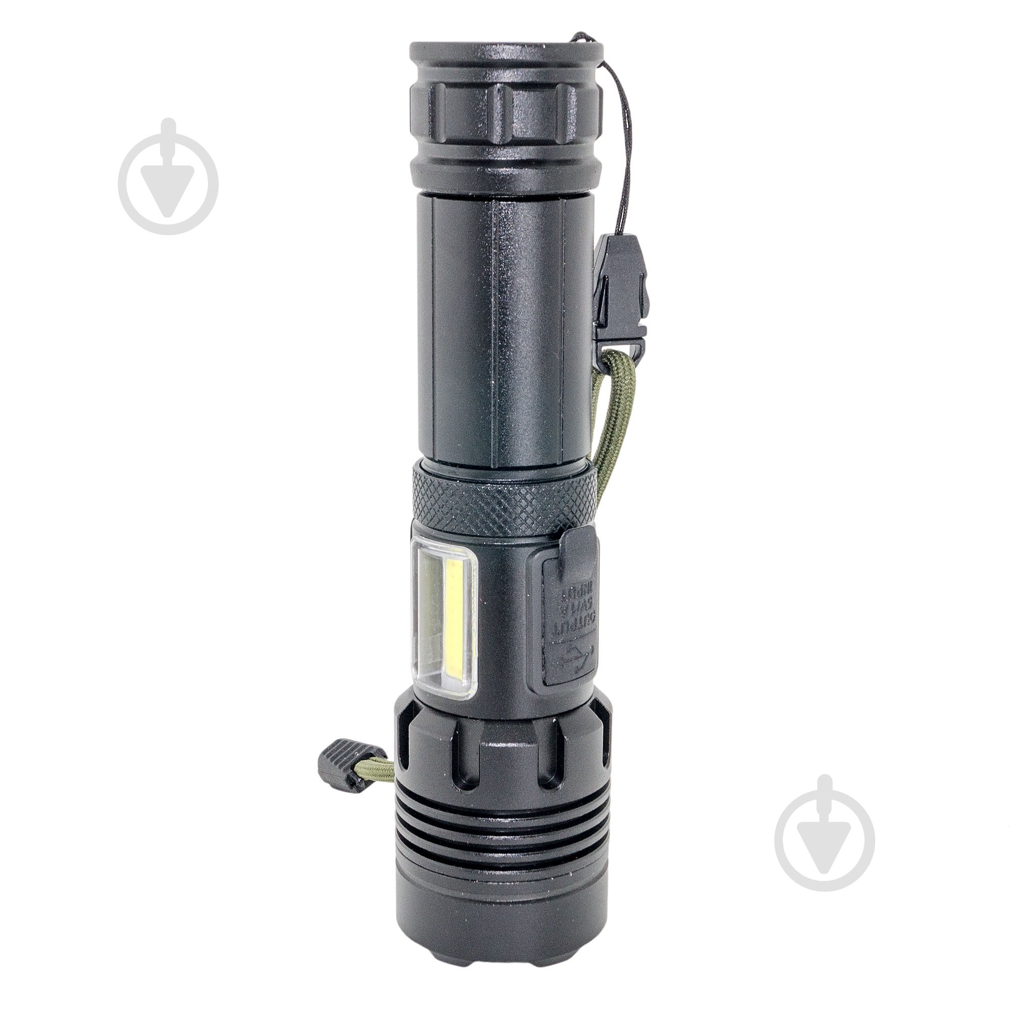 Фонарь Quantum QM-FL1035 Perfect 5WLED zoom +3WCOB с функцией Power Bank Li-ion18650/2600mAh bох 1000 Lm черный QM-FL1035 - фото 8