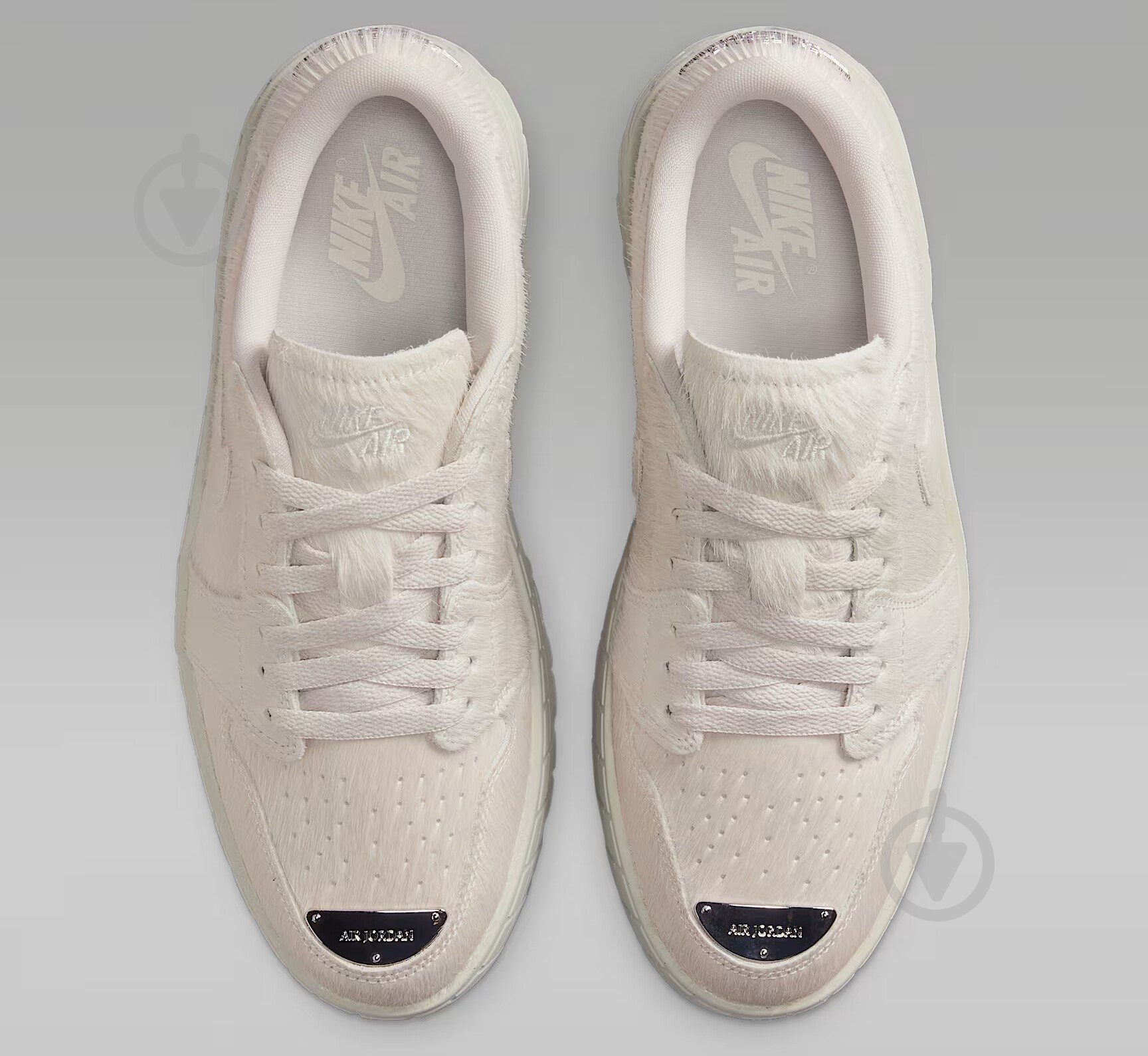 Кроссовки женские демисезонные Jordan W AIR 1 BROOKLYN LOW IB7210-001 р.38,5 светло-серые - фото 5