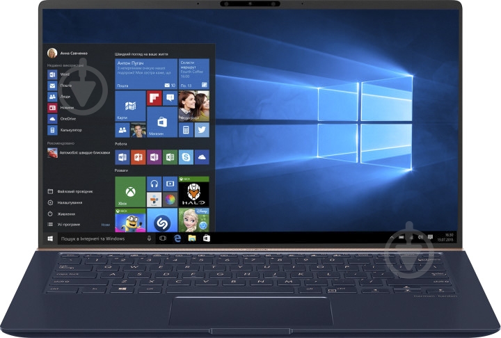 Ноутбук Asus UX433FA-A5420T 14" (90NB0JR1-M12500) blue - фото 1