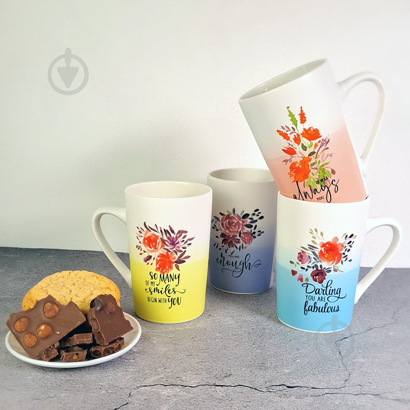 Чашка Vittora Цветочный комплимент 385мл VT-C-193385 - фото 2