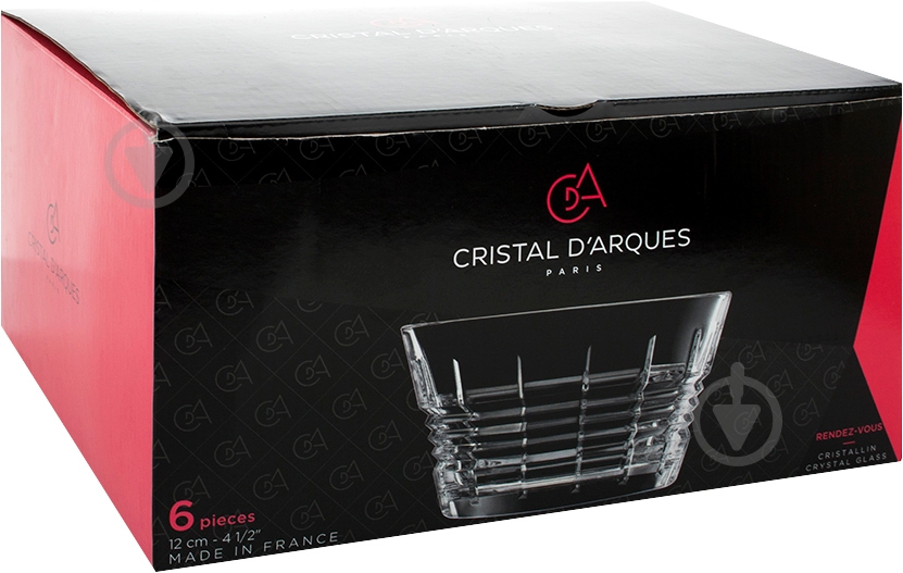 Набір салатників Cristal Darques Rendez-vous 6x12 см L8086 - фото 3 Набір салатників Cristal Darques Rendez-vous 6x12 см L8086 - фото 3