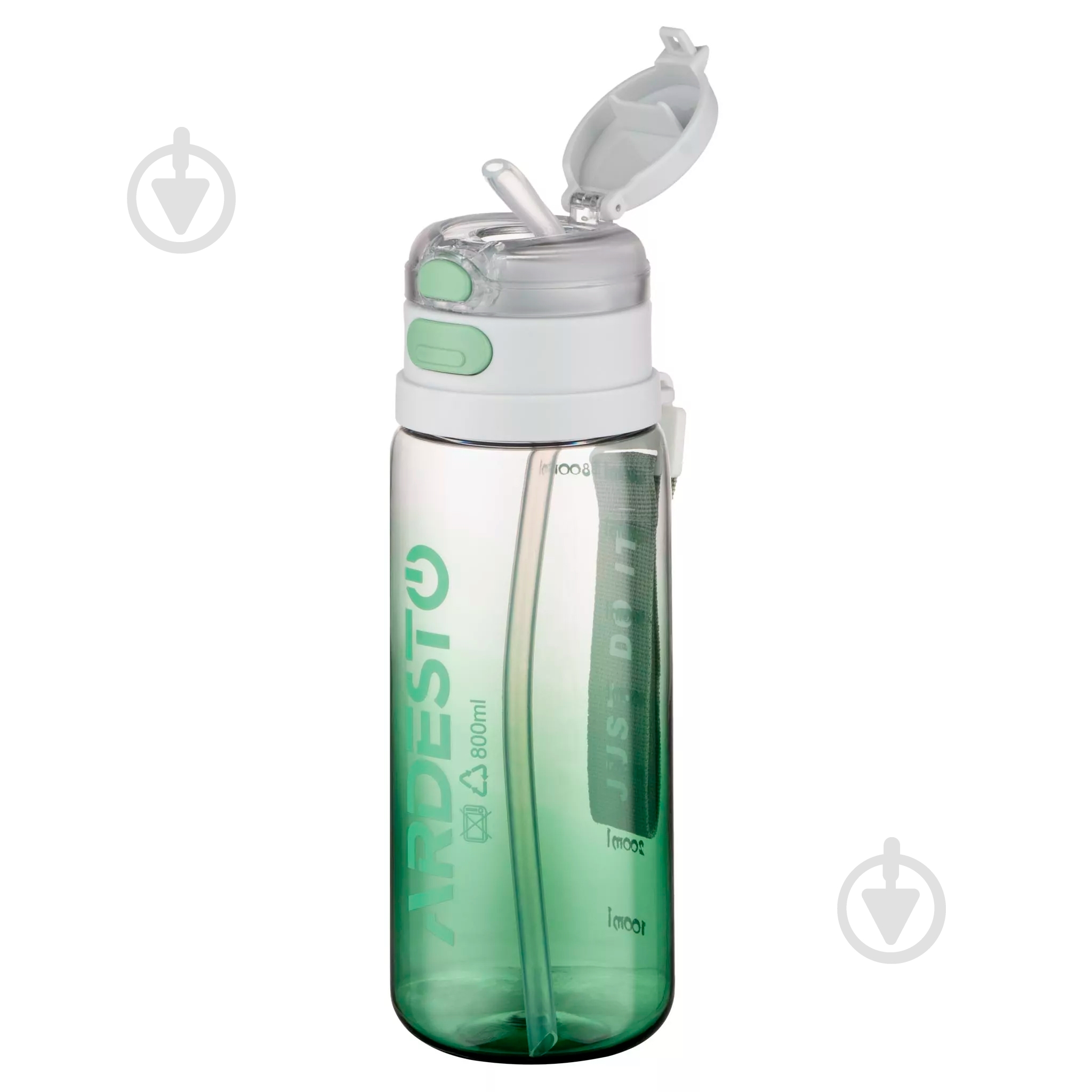 Бутылка для воды ARDESTO Gym 800 мл зеленый AR2280GE - фото 4 Бутылка для воды ARDESTO Gym 800 мл зеленый AR2280GE - фото 4