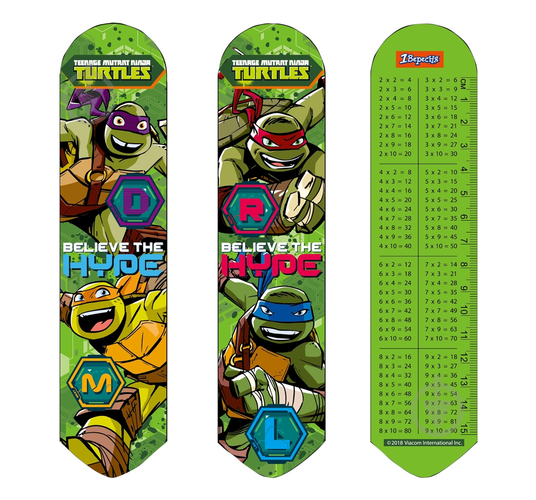 Закладка 1 вересня 2D TMNT 706936 - фото 1 Закладка 1 вересня 2D TMNT 706936 - фото 1
