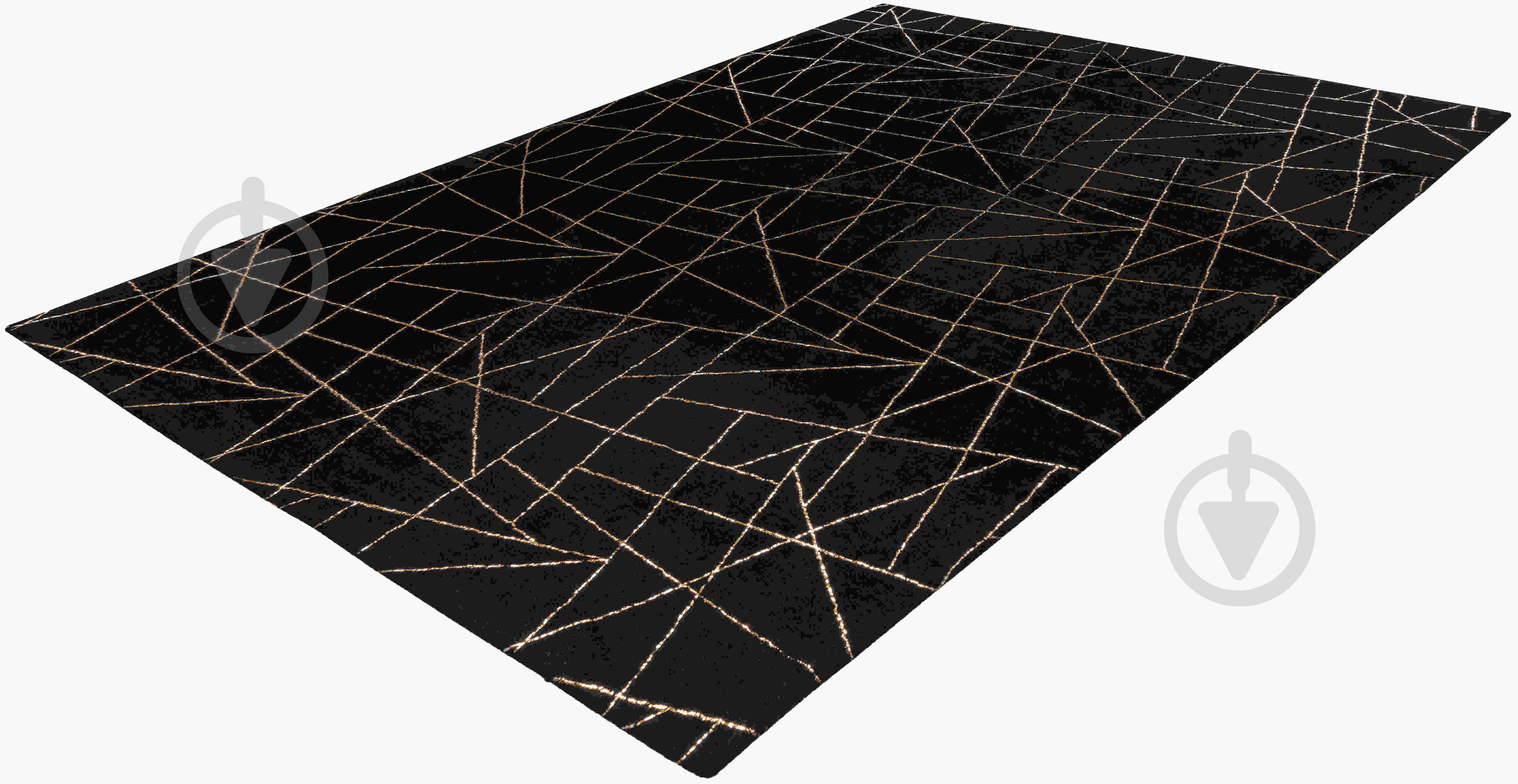 Ковер Kayoom Bijou 125 Black/Gold 160х230 - фото 4