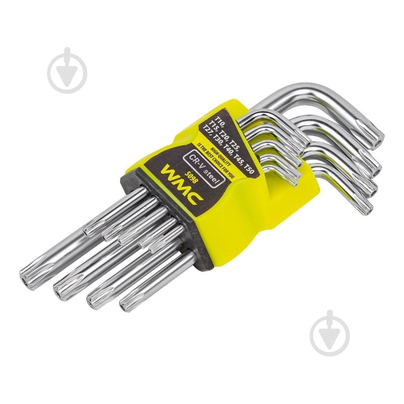 Набор ключей Torx WMC TOOLS WT-5098 - фото 2 Набор ключей Torx WMC TOOLS WT-5098 - фото 2