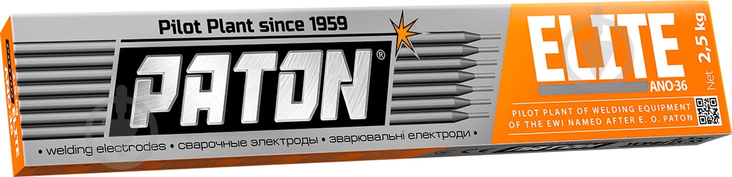 Електроди зварювальні PATON Еліт АНО-36 3 мм 2,5 кг - фото 1