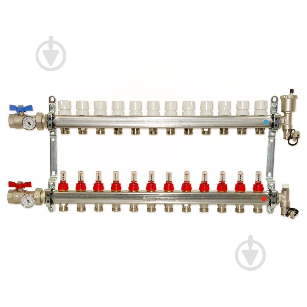 Коллектор Bianchi A349A6050A (НЕРЖАВОЙКА) в сборе с расходомерами 1 x 9 x 3/4 ЗР L=641 мм - фото 1 Коллектор Bianchi A349A6050A (НЕРЖАВОЙКА) в сборе с расходомерами 1 x 9 x 3/4 ЗР L=641 мм - фото 1