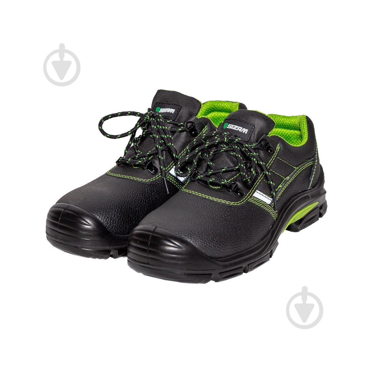 Полуботинки рабочие Sizam Houston р.43 36187 черный с салатовым - фото 1