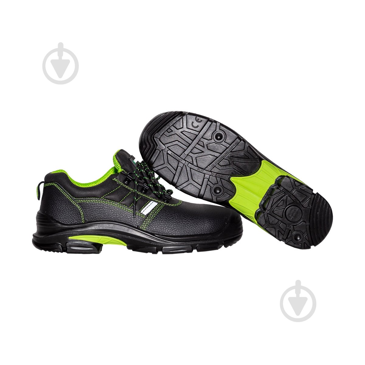 Полуботинки рабочие Sizam Houston р.43 36187 черный с салатовым - фото 3